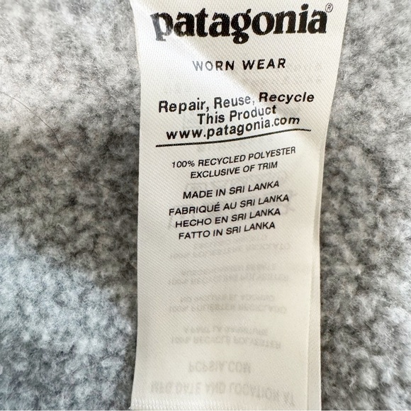 Patagonia Fleece Better Sweater 1/4 Zip Women’s M Gray Hiking Outdoor Neutral - Picture 9 of 10